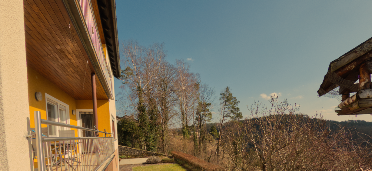 Front of house right view